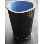 Würfelbecher Premium Schwarz / Blau