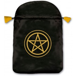 Pentagramm Satin Tarot-Tasche