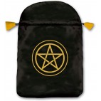 Pentagramm Satin Tarot-Tasche