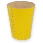 Leder- Würfelbecher Color- gelb