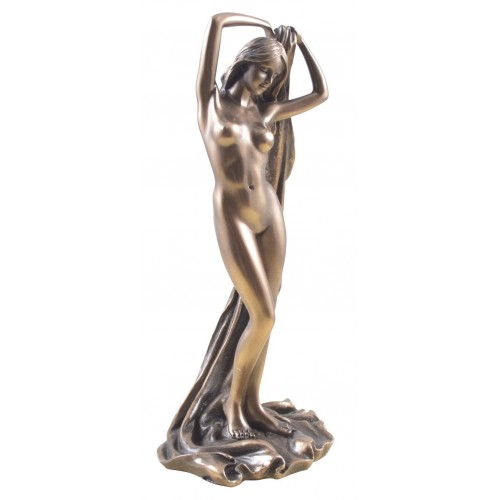 Akt &bdquo;Zartheit&ldquo; &ndash; Elegante Frauenfigur mit schwingendem Tuch