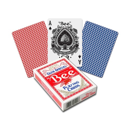 CASINO BEE Spielkarten Poker Karten JUMBO INDEX Spielkarten Club Special 12 Deck 