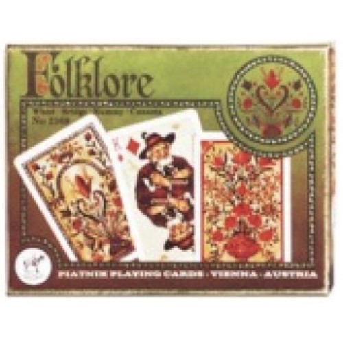 Folklore Trachtenbridge Spielkarten de Luxe